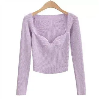 Maglione da donna sexy girocollo